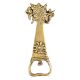 Brass Bottle Opener With Floral Design