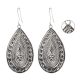 92.5 Sterling Silver TribalÂ Dangle Statement Earrings