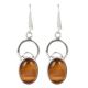 Sterling Silver Earrings Casual Wear Tiger Eye Drop Earrings