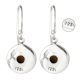 92.5 sterling silver earringsÂ Small Tiger Eye Dangle Earrings