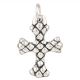 92.5 Holy Cross Sterling  Silver Pendant Fancy Handmade Pendant
