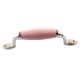Pink Small Ceramic Silver Door Handles
