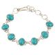 92.5 Sterling Silver Bracelet Turquoise Hand Crafted Bracelet