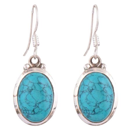 92.5 Sterling Silver Earrings And Turquoise Teardrop Earrings