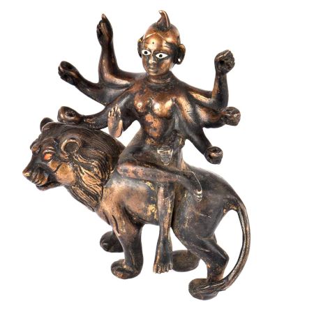 Brass Durga Statue Ashtbhuja Durga Golden Statue