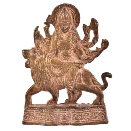 Brass Durga Statue Handcrafted Matatrani Statue