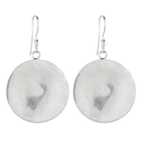 Fancy Malachite 92.5 Silver Earrings Hook Earrings