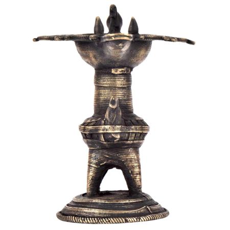 Brass Oil Lamp Diyas Traditional Peacock Oil Lamp