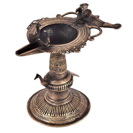 Brass Oil Lamp Indian Religious Brass Peacock Oil Lamp