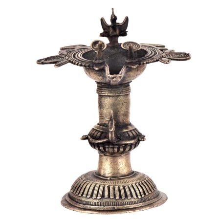 Handicrafted Brass Oil Lamp Diya Lamp Dokra Home Decoration Diya Lamp