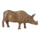 Hand Made Brass Rhino Statue Figurine