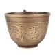 Brass Cup With Floral Carvings