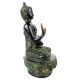 Brass Meditating Blessing Buddha Statue  with Glass Finish