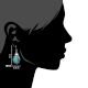 92.5 Sterling Silver Earrings Turquoise Drop Dangle Earrings