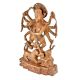 Brass Durga Statue Goddess Durga Slaying Demon Mahishasura