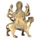 Brass Ma Durga Statue Hindu Puja Idol