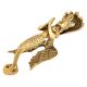 Brass Nag Kanya Door Handle With Golden Finish