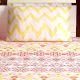 Bombay Dyeing Red Yellow Abstract 120 TC Cotton Double 1 Bedsheet With 2 Pillow Covers