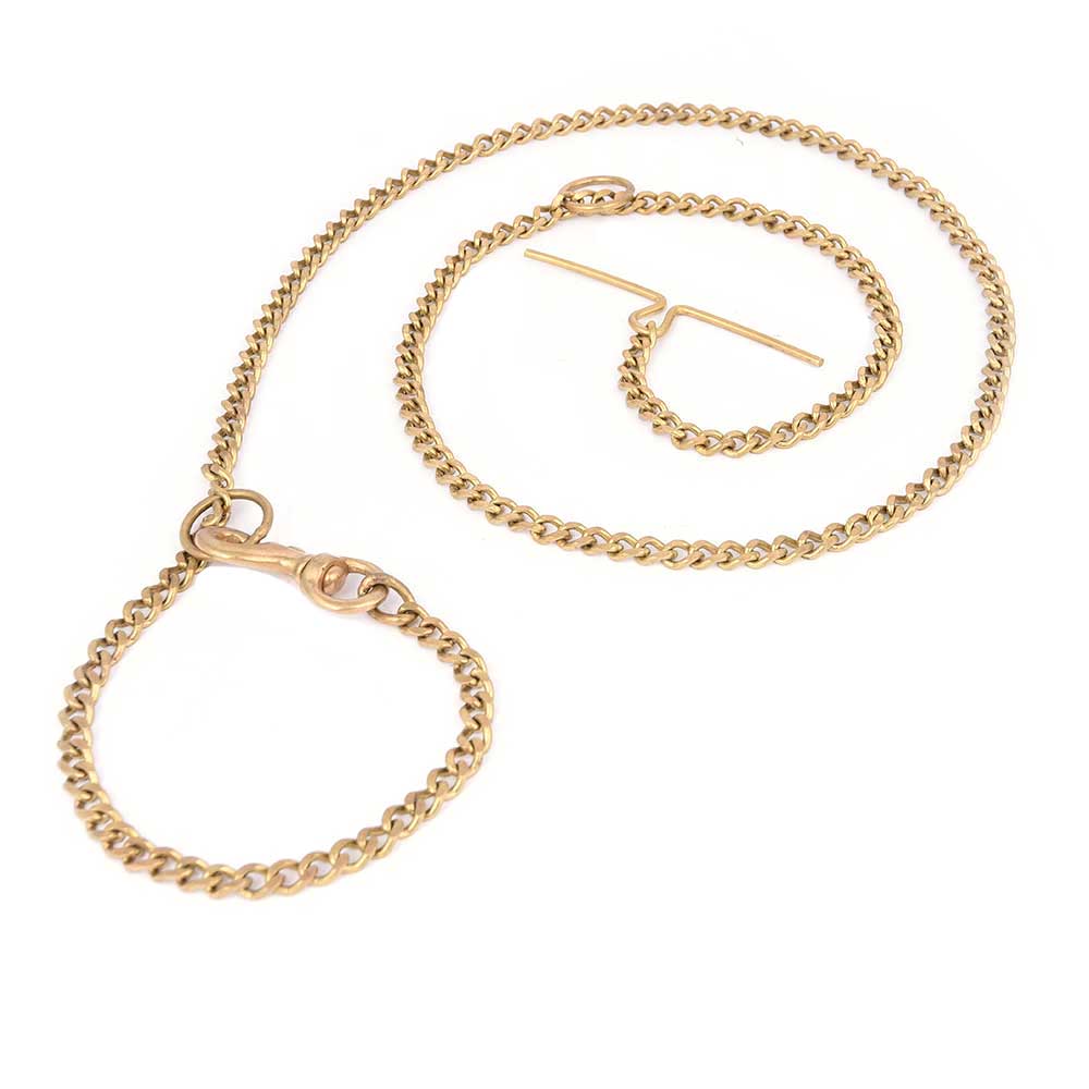 Brass T-Bar Dog Chain