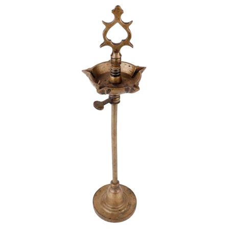 Brass Oil Lamp With Detachable Screw Ceremonial Lamp