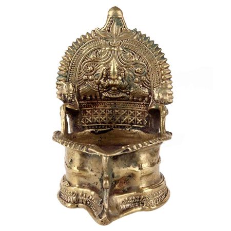 Laxmi Brass Oil Lamp South Indian Worship Lamp