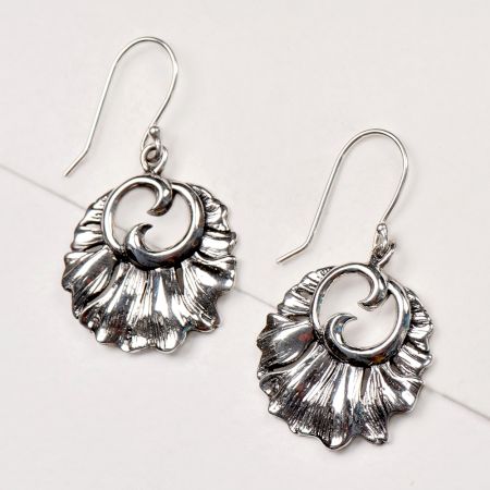 92.5 Silver Sterling Earring Leaf Jaipuri Style Earring