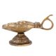 Brass Oil Lamp Two Hands Holding  Oil Lamp With Handle