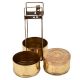 Brass Tiffin Box With Three Compartments