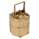 Small Brass Indian Two Compartment Tiffin Box Set (or Dabba)
