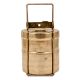 Small Brass Indian Two Compartment Tiffin Box Set (or Dabba)