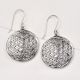92.5 Sterling Silver Floral Jali New Design Earrings