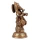 Standing Brass Ganesha Statue Playing Shahnai Decorative Showpiece