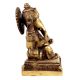 Handmade Brass Ganesha Statue With Pillows Blessing God Figurine
