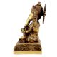 Handmade Brass Ganesha Statue With Pillows Blessing God Figurine