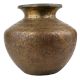 Brass Water Pot With Floral King Images Engraved Pot