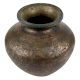Brass Water Pot With Engraved Human And Animal Motifs