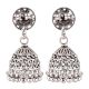 92.5 Sterling Silver Earrings Floral Stud Dangle Jhumkis