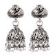 92.5 Sterling Silver Earrings Intricate Leaf Tribal Bell Dangle jhumkis