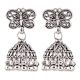 92.5 Sterling Silver Earrings Butterfly Stud Jhumkis Party Wear