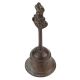 Brass Bell Hindu God Garuda Handle Temple Bell In Dark Finish