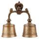 Brass Twin Bell Nandi Lingum Cobra Ritual Bell