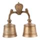 Brass Twin Bell Nandi Lingum Cobra Ritual Bell