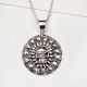 92.5 Sterling silver Pendant Circle of Skulls For Men