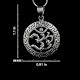 Handmade Ornate Aum or Om 925 Sterling Silver Pendant