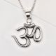92.5 Sterling Silver Om Symbol Pendant Spiritual Harmony Pendant