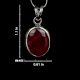92.5  Sterling Silver Pendant Oval Red Spinel Stone Daily Wear Pendant