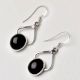 92.5 Sterling Silver Earrings Round Framed Drop Earrings For Women