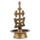 Brass Oil Lamp Christian Design Art Decor Piece