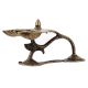 Brass Oil Lamp With Eight Wick Unusual Shape And Design