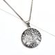 92.5 Sterling Silver Pendant Tree Of Life And Star Design